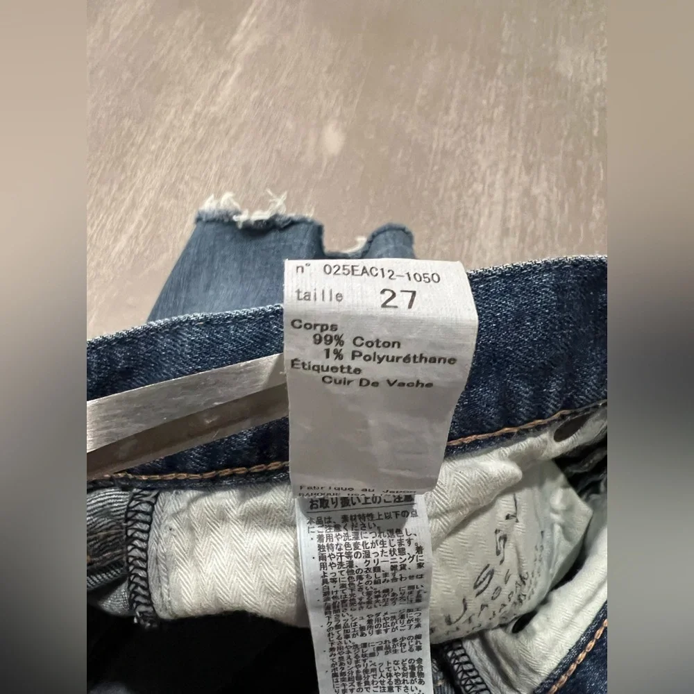 Moussy vintage Denim jean Frayed Hem Shorts size 27 - Picture 7 of 11